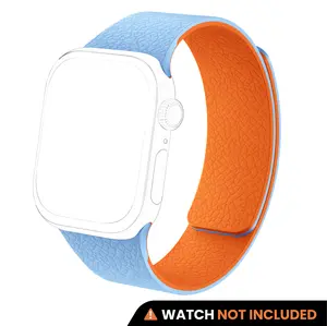 Suitisbest Snap Duo Magnetic Silicone Band（Band Only, Watch Not Included）for Apple Watch 42/44/45/46/49mm, Two-Tone Quick Snap-On Strap, Durable & Comfortable Replacement Band for iWatch Series 1-11, SE, Ultra 1/2/3