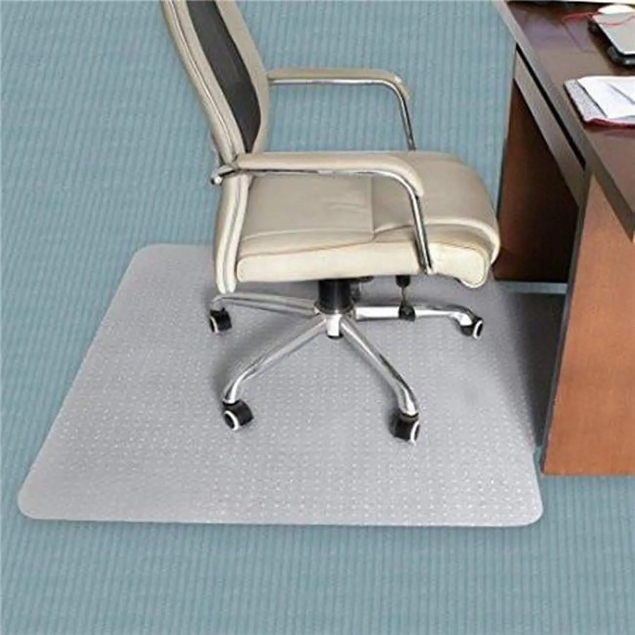 1.6 mm Clear PVC Home & Office Chair Mat, 48 x 36 in.
