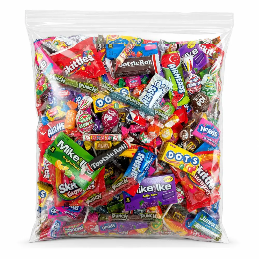 Ultimate QUEEN JAX Candy Variety Pack - 2 lb Bulk Individually Wrapped Party Favors for Kids & Adults - Sour, Licorice, Fruity, Chewy, Hard Candy & Lollipops  Fresh & Fun Size Snack Selection (Candy Selection May Vary From Picture)