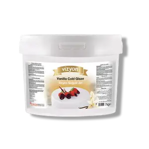 Vizyon Select Ready-to-Use Vanilla Cold Glaze - 15.43 lbs - Mirror Shine & Flavor