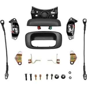 Tailgate Handle Latch Rebuild Kit For 1999-2006 Silverado 1500,2500,3500, Sierra, Replaces# 15997911 15921948 Rear Tail Gate Door Parts Gasket Bezel Lock Bolt Hinge Locking Set