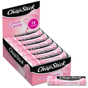 ChapStick Lip Balm, Cotton Candy Lip Moisturizer, Fun & Yummy, 12 Tubes ChapStick Lip Balm, Cotton Candy Lip Moisturizer, Fun & Yummy, 12 Tubes