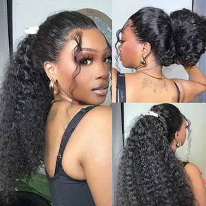 [High Ponytail Valid] Invisi-Strap Snug Fit 360 Pre Cut Lace Frontal Wig PBleached Knots  with Drawstring Asteria Hair 360 wig
