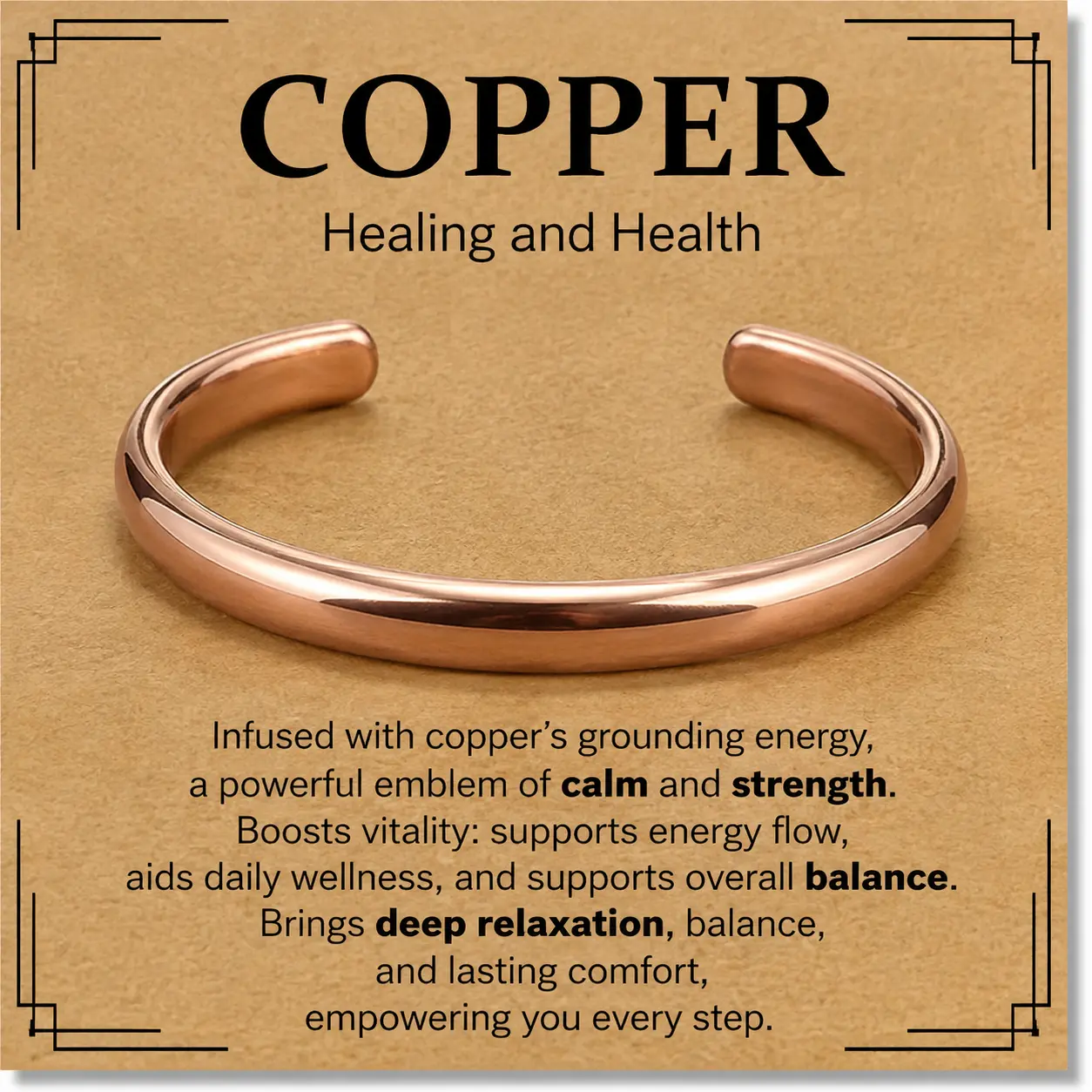 Hand Forged 100% Copper Bracelet. Made with Solid and High Gauge Pure Copper. Hand Forged 100% Copper Bracelet. Made with Solid and High Gauge Pure Copper.