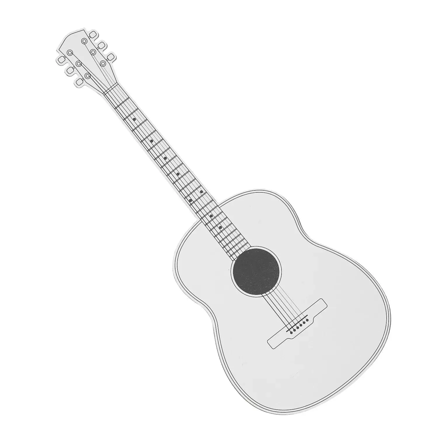 6 1/4" x 16" Color Your Own White Wood Guitars - 12 Pc. 6 1/4" x 16" Color Your Own White Wood Guitars - 12 Pc.