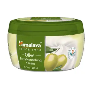 Himalaya Olive Extra Nourishing Cream, with Olive Oil, Almond Oil, Vitamin E & Rice Bran for Deep Nourishment and Body Moisture, 6.76 fl oz (200 ml)