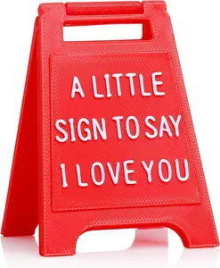 Mini Sign Valentine's Decoration Anniversary Present - Romantic I Love You Sign - Fun Boyfriend - Cute Birthday, Wedding Gift for Girlfriend, Wife, Fiancee