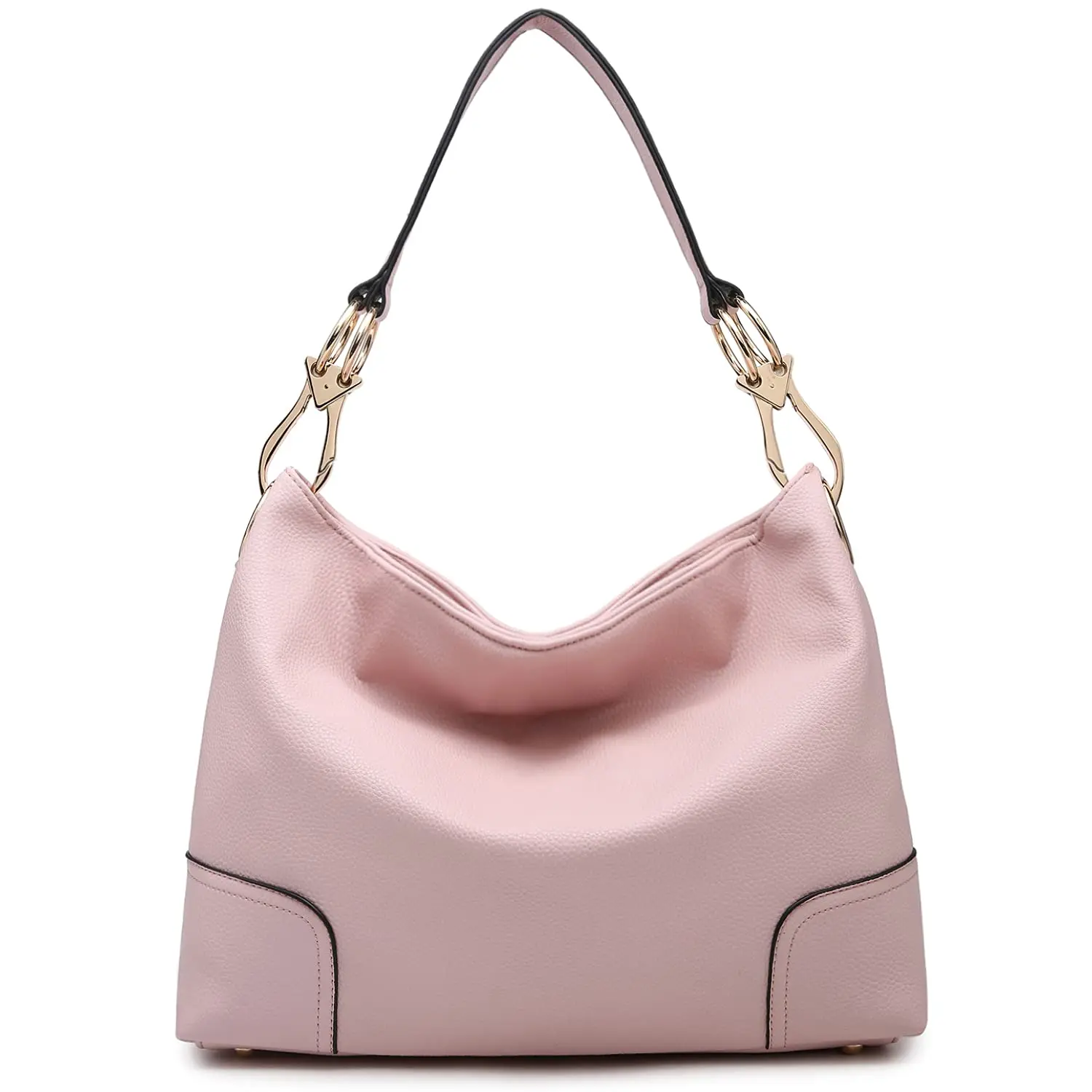 Hobo Purses for Women Soft PU Leather Handbags Slouchy Hobo bags Shoulder pink casual bag Top Handle Tote