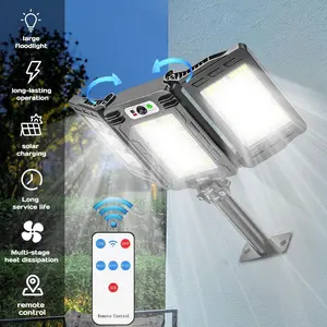 Outdoor Solar Light, Three Modes, LED Outdoor Dusk to Dawn Solar Street Light Road Area Light, LED Solar Street Light Outdoor Road Wall Light Dusk to Dawn