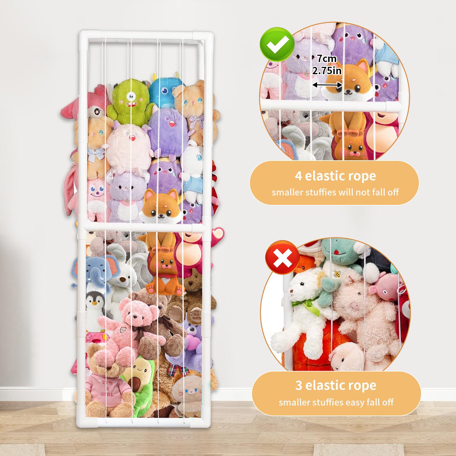 Stuffed Animal Zoo Storage Organizer PVC Large Plushie Holder for Toddler Room Playroom Aesthetic Nursery Furniture Toy Display Extra-large Capacity Design tiktokshopspringglowup summervibes