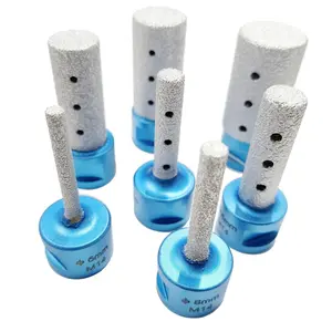 M14 Thread Vacuum Brazed Technology Drill Bit, Hole Saw Milling and Edge Trimming Tool for Stone Granite Marble Tile Use Drill Bits Set
