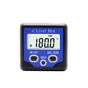 SHUNCE Digital Angle Finder Inclinometer Tool - 0-360° Protractor with 0.1° Resolution, Magnetic Base, V-Groove for Woodworking, Construction