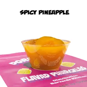 Doreesha FLAVAD Puurckles -SPICY PINEAPPLE- SPC  Sweet Tangy Sour-(HEAVYON THE SPICY) Snack SPICY PINEAPPLE Flavored Chunks Made with Vinegar & Artificial Flavors. THIS IS NOT A PICKLE
