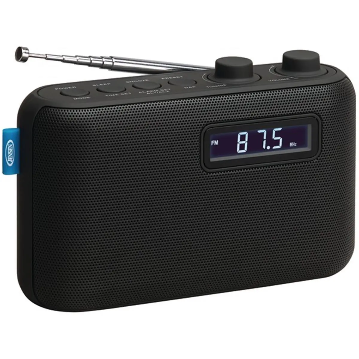 212 MAIN Multifunctional Radio - Compact Portable Digital Unit with LCD Display, AM/FM Band, PLL Receiver, Digital Signal, 2 Alarms Snooze, AUX Input, Audio Player, Rotary Telescopic Antenna, Two Alarms Snooze