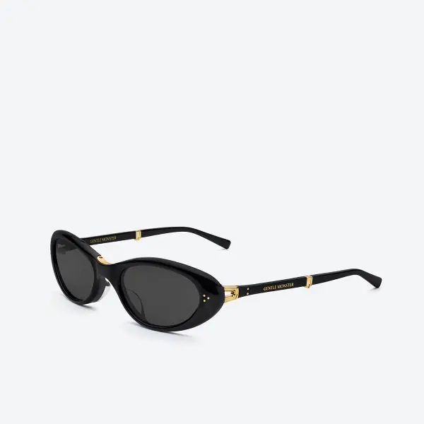 GENTLE MONSTER Lolang 01 Black Frame Black Lenses Oval Shape