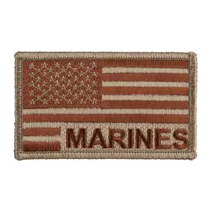 USA Brown Flag Marines Patch