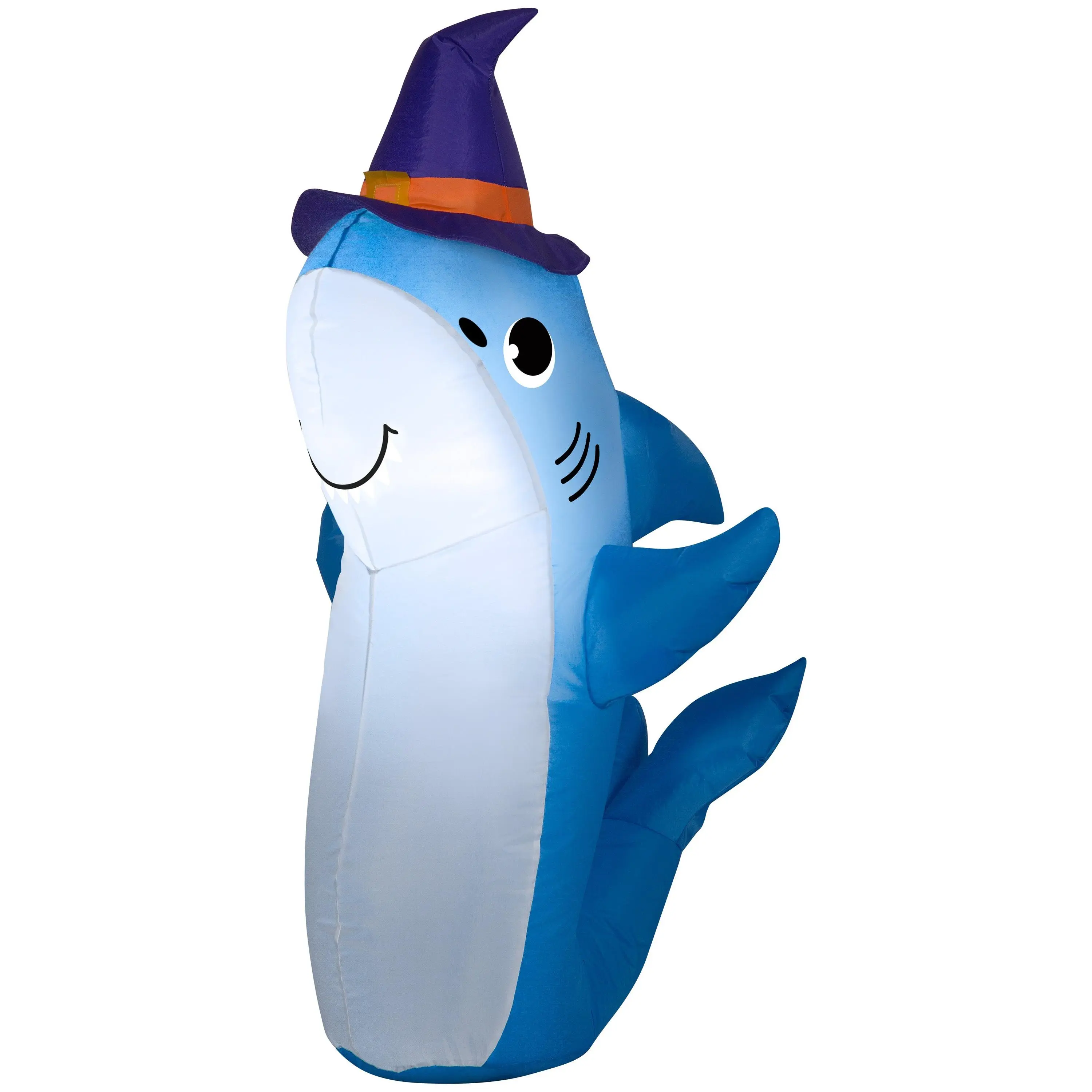 Gemmy 3.5' Airblown Inflatable Shark w/Witch Hat