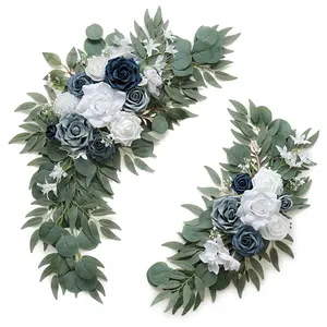 Artificial Flower Arch Kit, Faux Flower Garland, Artificial Flower Arrangements, Decorative Flowers for Wedding Ceremony Background & Party Table Decoration, Fruit