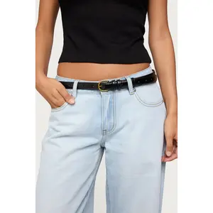 Goldey Faux Leather Belt