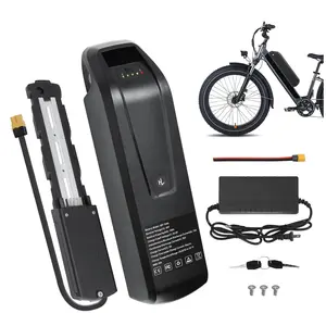 UAZ 48V 10Ah E-Bike Battery 2A Fast Charger & BMS 5pin Base Pin 0-1000W Motor Mountain/City Bike Durable Safe Replaceable 48V Lithium Battery for Electric Scooter Bike Motorcycle Car Power Bank Jumper Vehicle