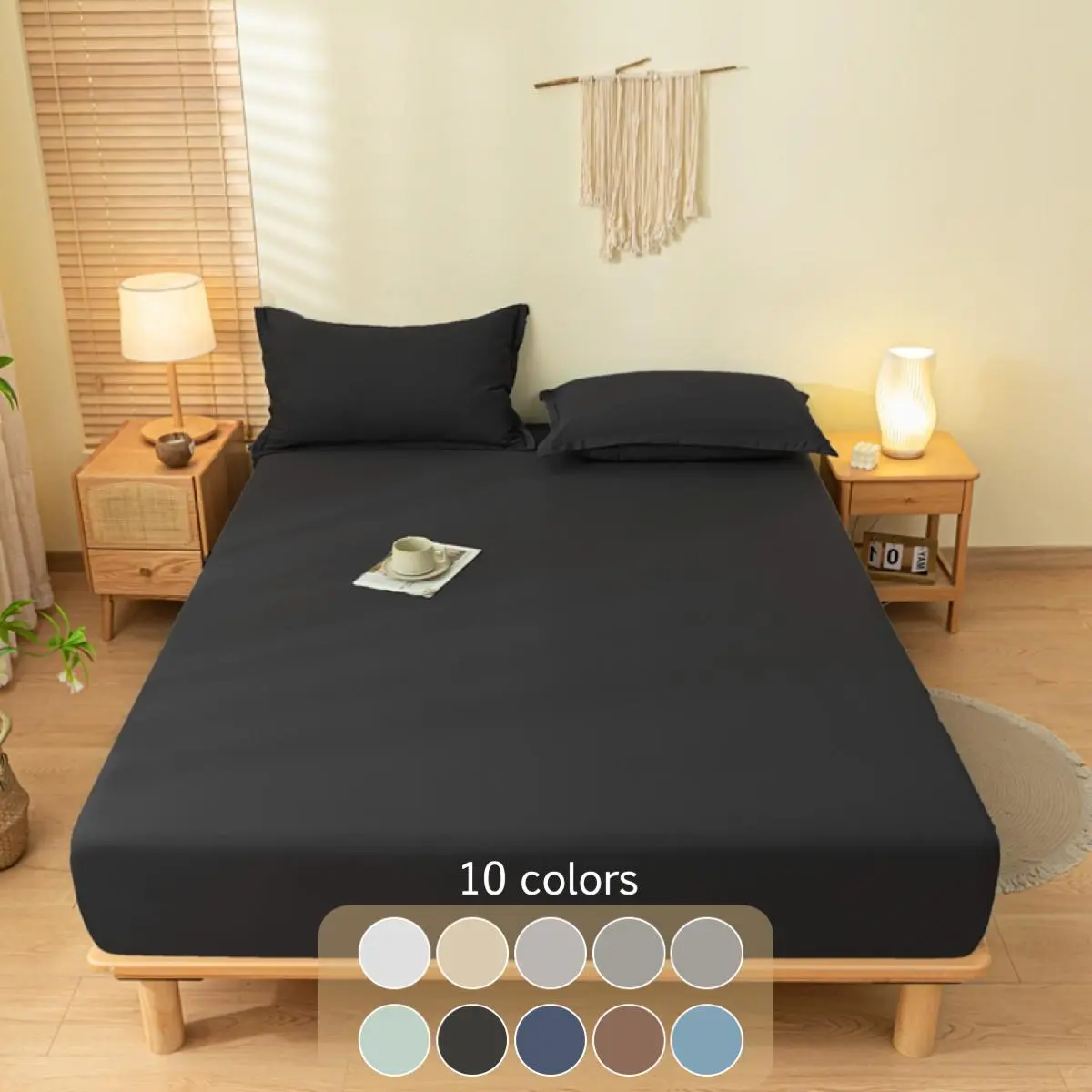 Solid Color Bedding Set, 2/3 Counts/set Including 1 Count Fitted Sheet & 1/2 Counts Pillowcase, Soft Comfortable Bedding Set for Bedroom, Guest Room, Secure Fitted Sheets, Soft Comfy Bedding