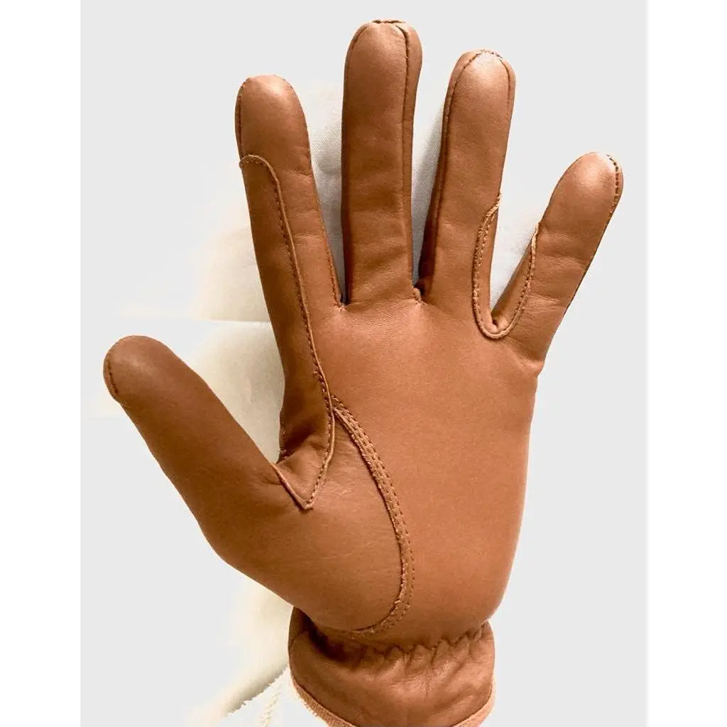 Horse Riding Men's Gloves All Leather 100% Real Leather TAN, Dark Brown & Black Premium Quality Gents Equestrian Gloves