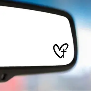 3pcs heart with cross