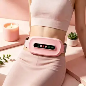 Menstrual Heating Pad, Intelligent Uterus Warming Waist Belt, Vibrating Abdominal Massager, Wireless Waist Massager for Women, Period Heating Pad