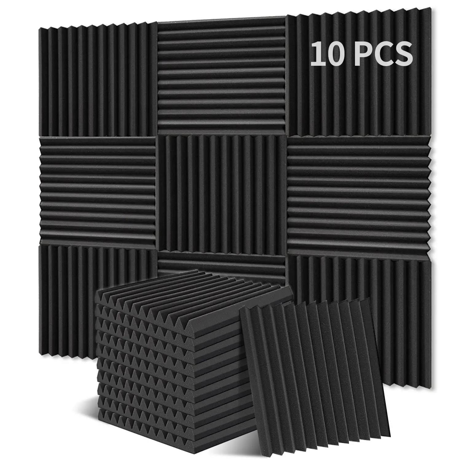 High Density Soundproof Foam, Soundproof Foam, Sound Absorption Foam, Acoustic Accessories for Home, Recording Studio, Live Room, Projector Room Equip
