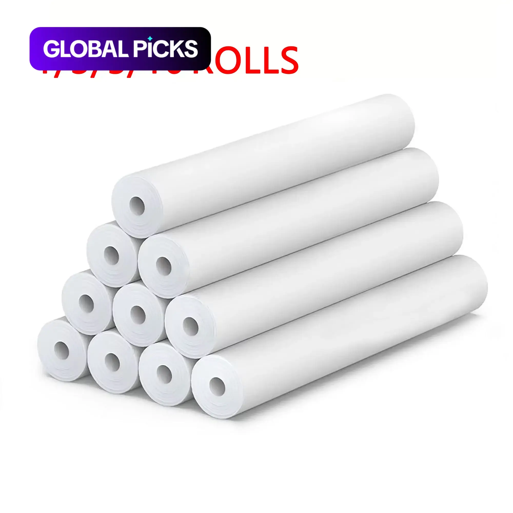 A4 Thermal Printing Paper Rolls, Fast-Drying Continuous Rolling Receipt Paper (1/3/5/10 Rolls) for Home and Office Use, Multifunctional Stationery for Assignments and Contracts #GLOBAL PICKS