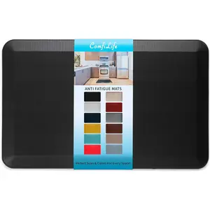 ComfiLife | Anti Fatigue Floor Mat – 3/4 Inch Thick Kitchen Mats for Floor, Standing Desk Mat, Kitchen Rug – Comfort at Home, Office – Durable – Stain Resistant – Non-Slip Bottom