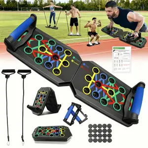 Push Up Board Fitness, Portable Foldable 28 in 1 Push Up Bar at Home Gym, Pushup Handles for Floor,Professional Strength Training Equipment For Man and WomenASageLiving27