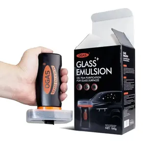 Handheld Glass Cleaner 100g + Towel, Car Windshield Cleaner, Oil Film Remover, Stripe-Free Glass Cleaner, Compact Portable Cleaner, Car Detailing Products