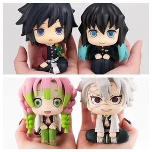 Japan Anime Demon Slayer LK Mitsuri Kanroji Sanemi Shinazugawa Giyuu Tomioka Muichiro Tokito Figure Toys 10cm/3.94in