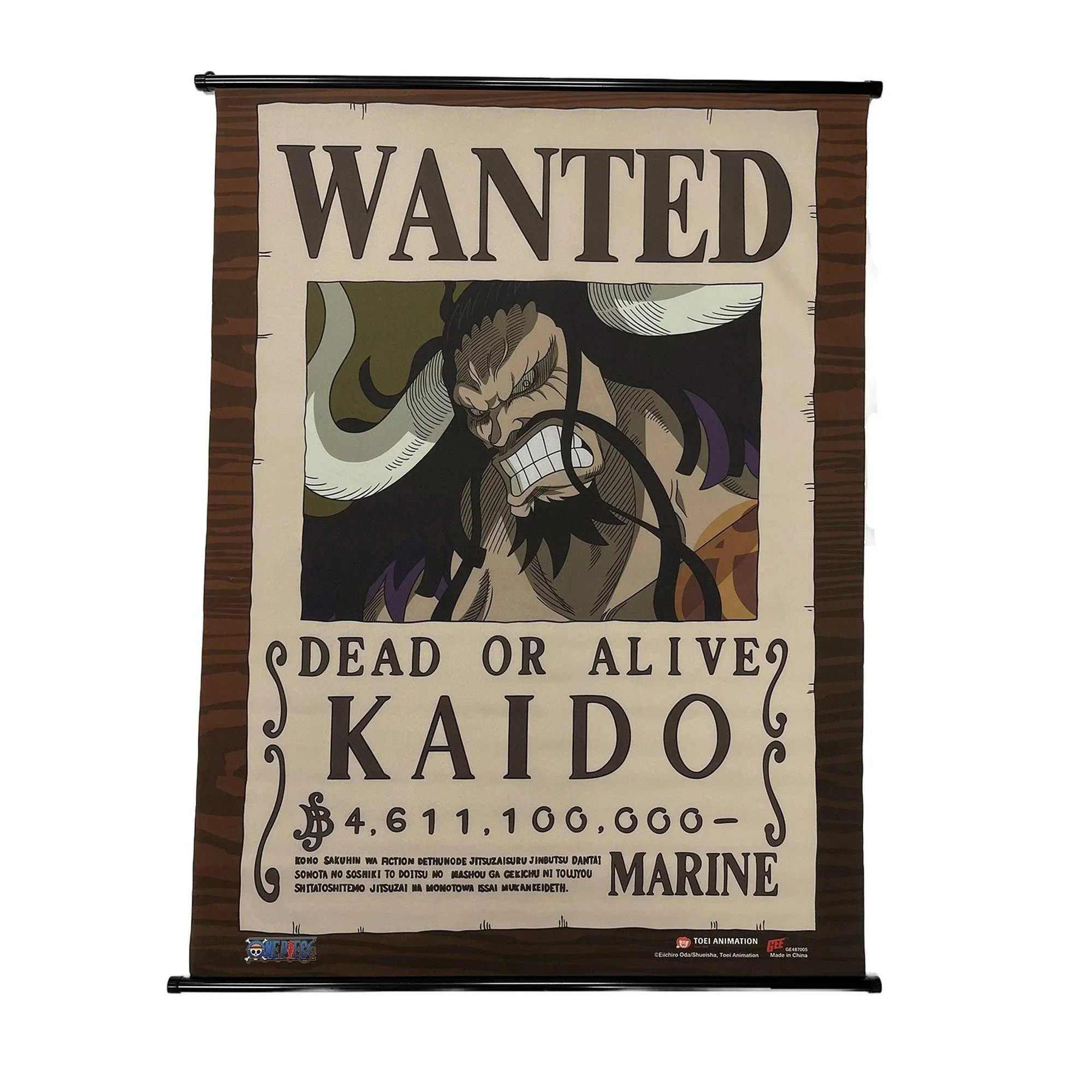 One Piece - Wanted Posters Kaido Wall Scroll 31"W x 43"H