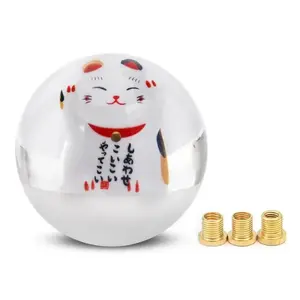 🐾 “Lucky Paws” Crystal Shift Knob – Fortune Meets Function
