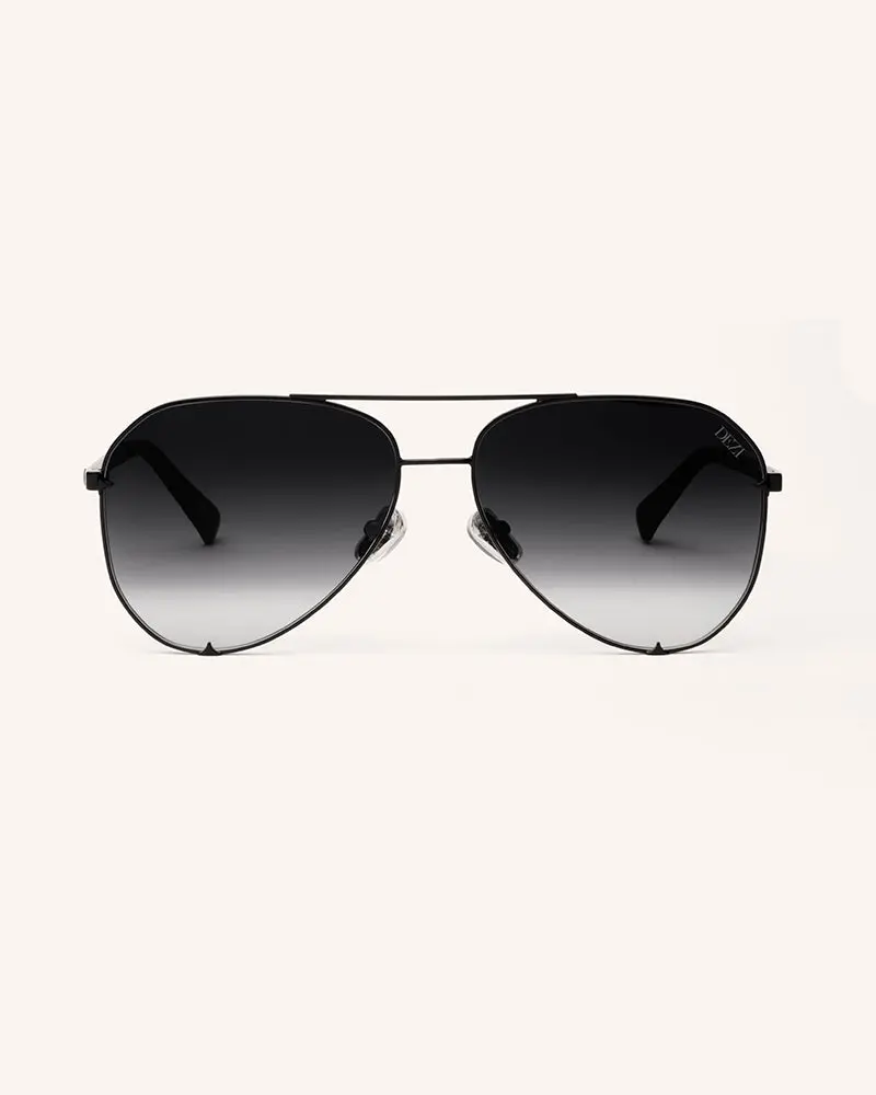 DEZI BLUEPRINT Aviator Sunglasses for Women, Stylish Statement Metal Frame with Acetate Tips and 100% UVA/UVB Sun Protection, Aviator Frames Sunglasses, Sun Protective Sunglasses