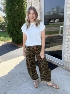 Camo Barrel Jeans