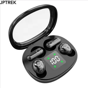 JPTREK Wireless Bluetooth Headphones,Bluetooth Active Noise Cancelling Headphones Tiny Size Invisible Earbuds,Waterproof Headsets,With Mic,Sleep and Sports Earphones Set, 2 Pairs, Mini and Short Handle Design,for Work Sport Sleeping noise headphones