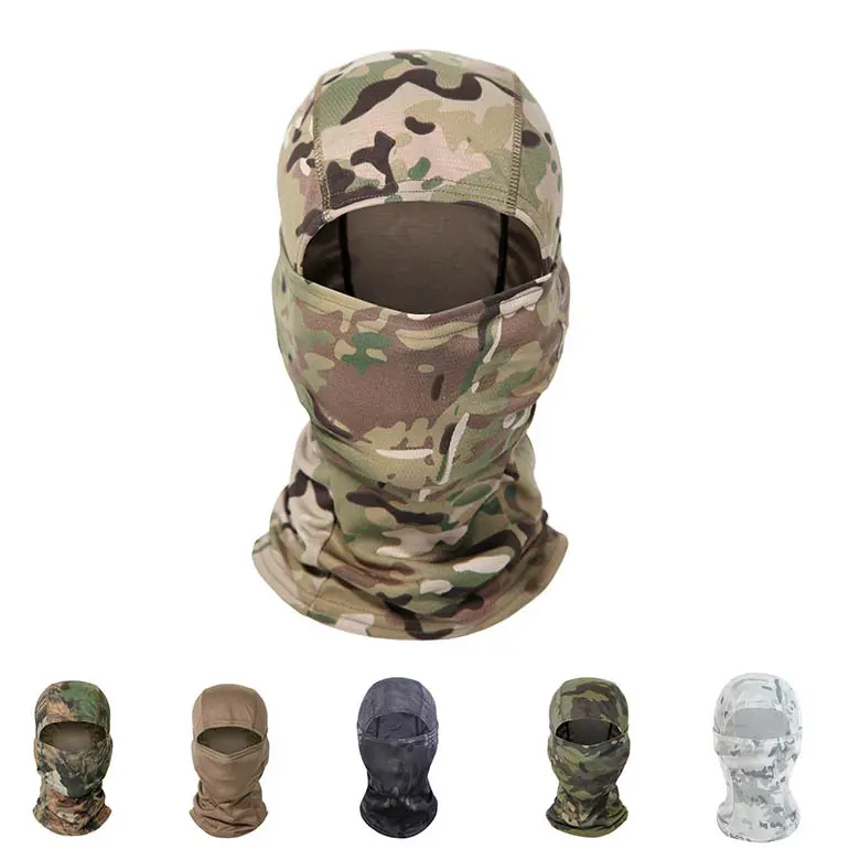 Balaclava Tactical Military Camouflage Face Mask,Breathable and skin friendly, cool and refreshing, sunscreen