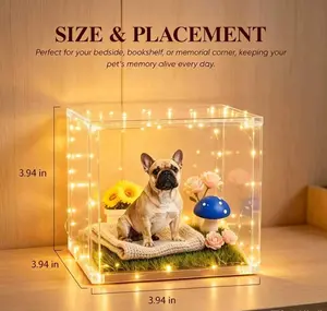 The Sweetest Way to Honor Your Beloved Pet  Personalized Memorial Shadow Box