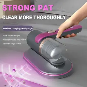 Handheld Electric UV Mite Remover - Waterproof Mini Vacuum Cleaner with Lint Remover Function for Household Beds, Mattresses, Vacuum Cleaners