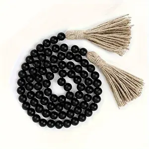 Boho Style Beaded Fringe Decoration (30 Inches), Home Decor for Table, Desk, Door, Christmas & Halloween Room Decor, Festive Decorations