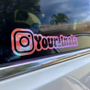 Custom Cut Out Decal Compatible With Instagram car sticker