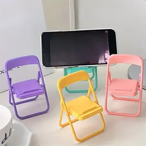 1pc Cute Cartoon Chair Phone Holders - Portable & Foldable Desk Stands for Secure Grip and Easy Viewing, Folding, Universal Phone Holder