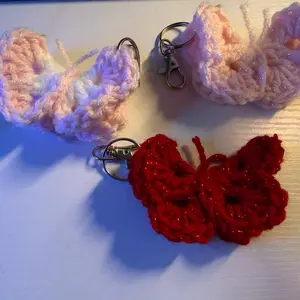 Crochet Keychains Handmade Soft Yarns for Keychains Unique Design America Perfect Gift for Friends and Family