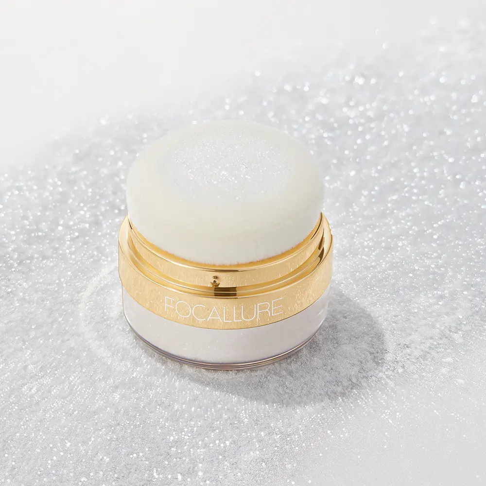 FOCALLURE Sparkle Highlight Powder, Waterproof & Long-Lasting Prismatic Luminous Glow, Highly Pigmented Multi-Use Shimmer Makeup For Face, Body & Hair