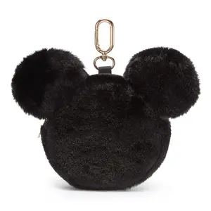 Disney Store Mickey Mouse Icon Plush Coin Purse Bag Charm – Black