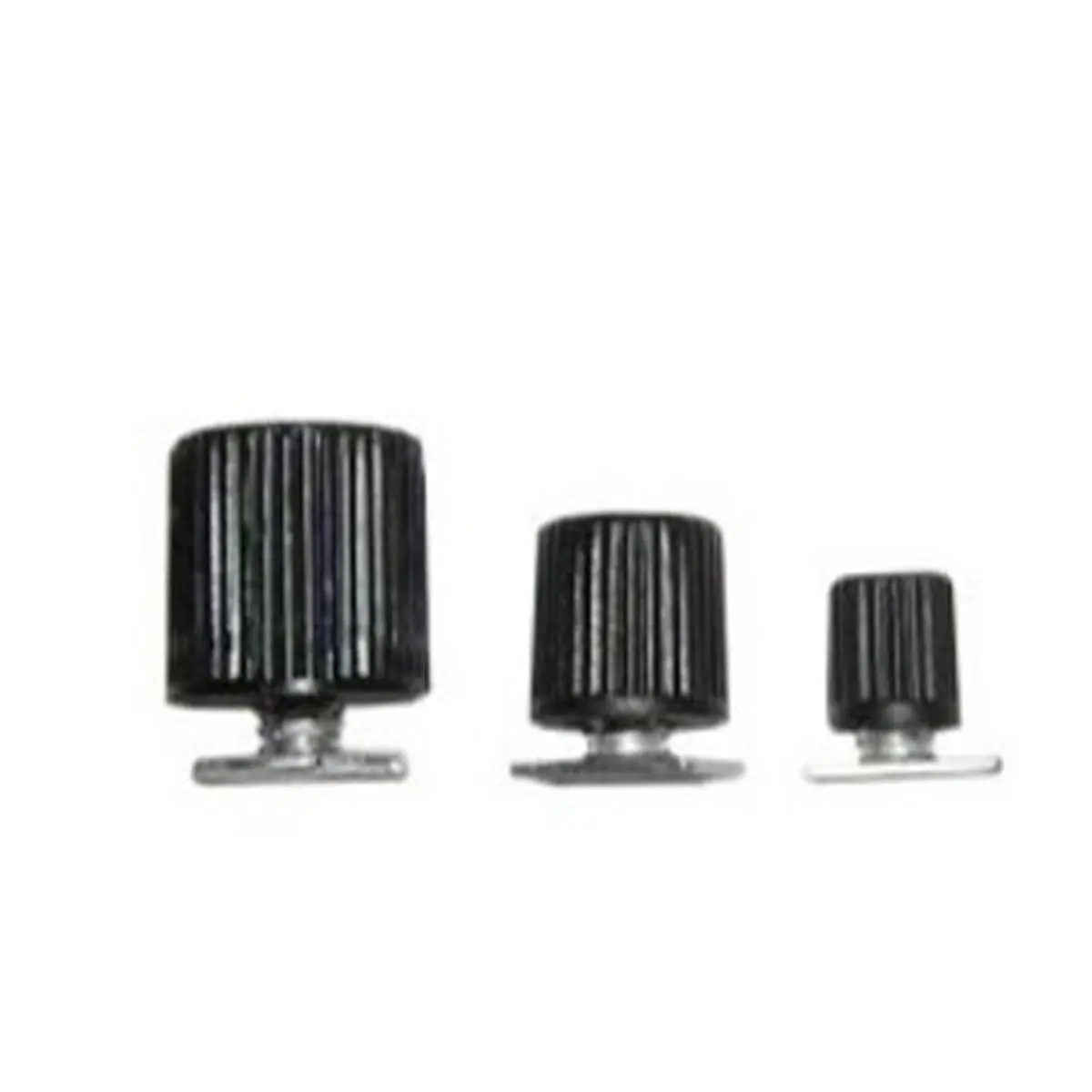 212 MAIN Magrail Replacement Stud & T-Bolt Pack, 10-Piece Set with Ribbed 3/8" Plastic Studs & Aluminum 8-32 T-Bolts, Model VIMMR-SB, Customizable, 8-32 Threads, Bikes, Magrail Customization