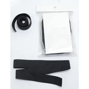 Black Elastic Bands Wig Accessories for Making Wigs/Lace Frontal/Lace Closure 2.5cm Width 6 count (Elastic Band, 6 count)